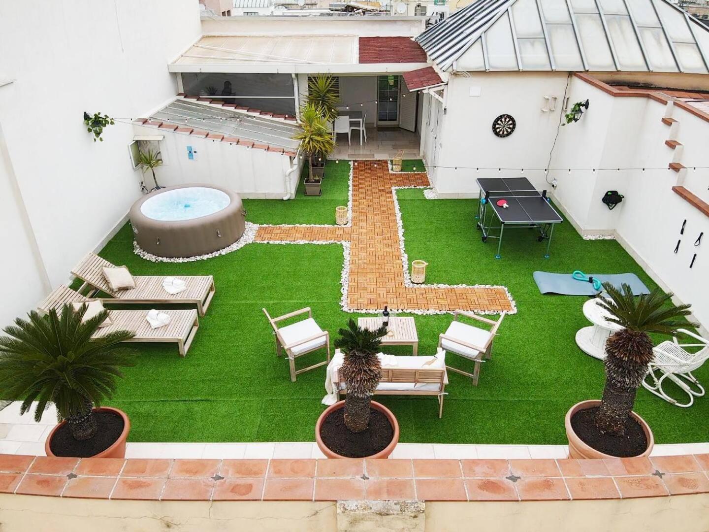 150Mq Rooftop Paradise - Spacious Private Terrace Bari Exterior photo