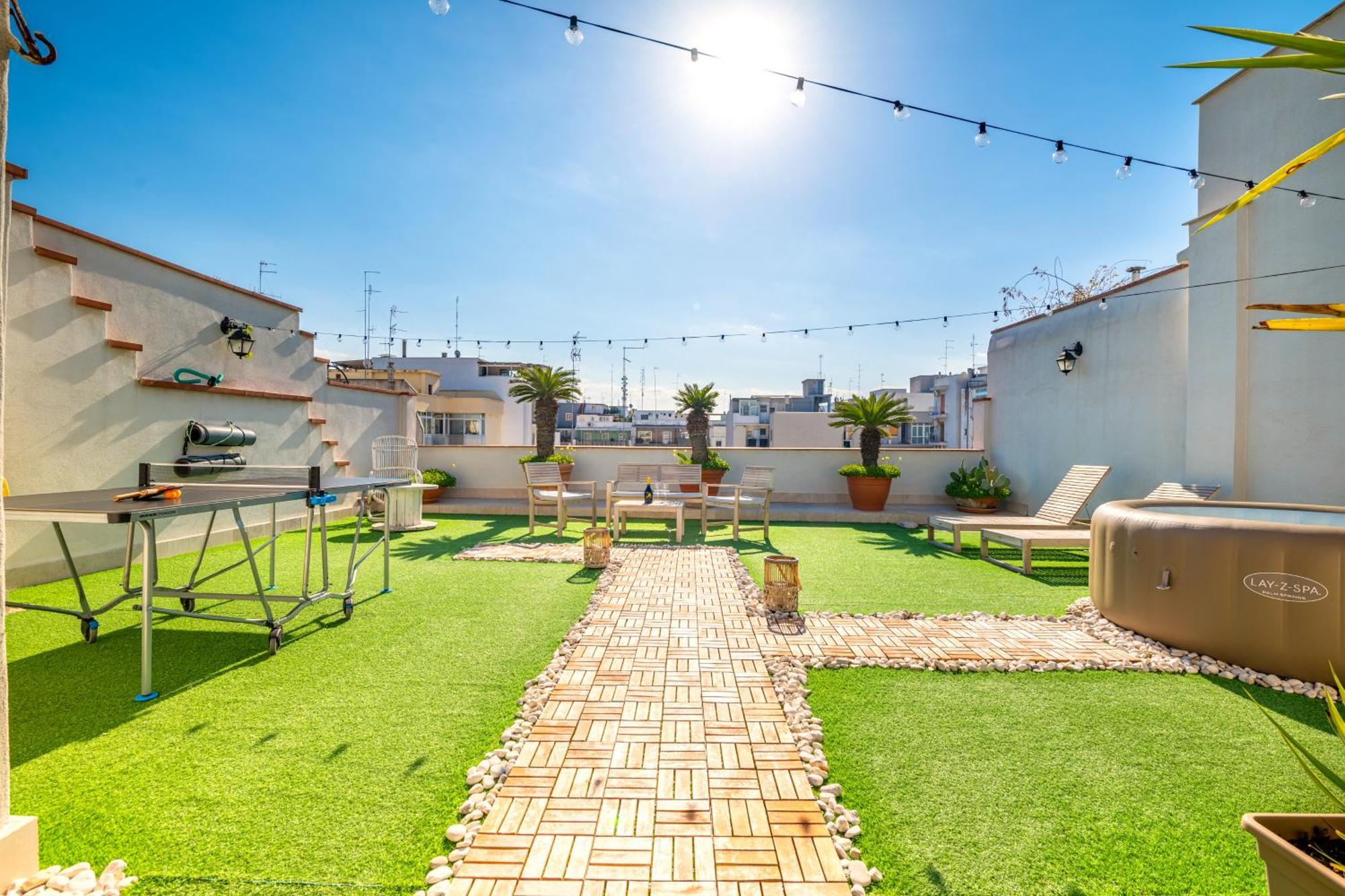 150Mq Rooftop Paradise - Spacious Private Terrace Bari Exterior photo